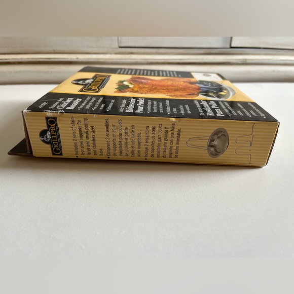 New Grill Pro Beer Can Chicken Roaster Roasting Stand Stainless Steel BBQ Oven - Picture 3 of 7